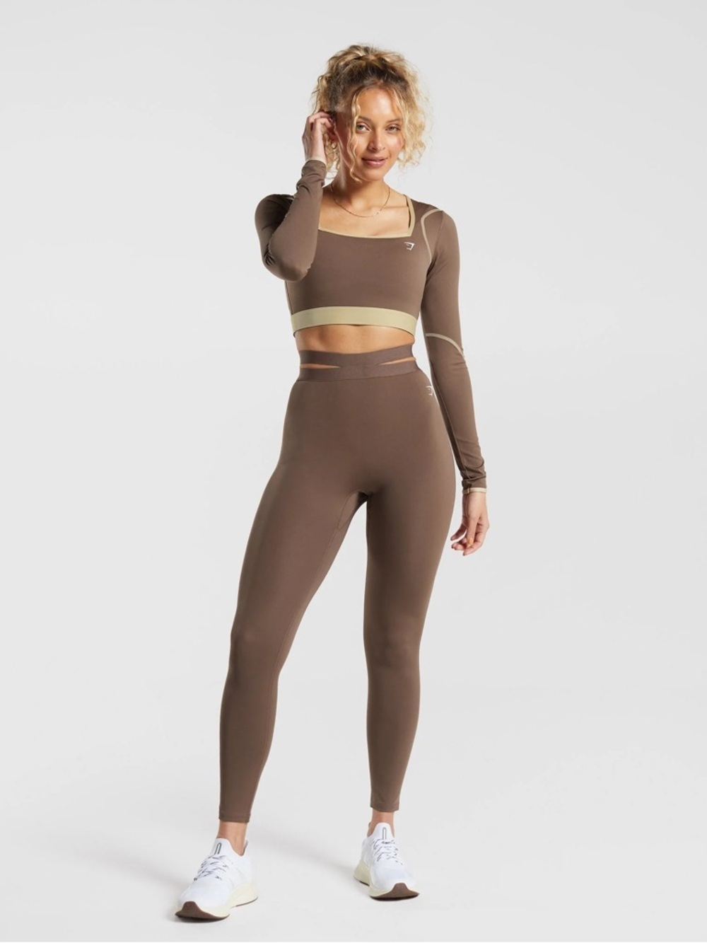 Gymshark Everyday Long Sleeve Midi Top Activewear XXL - Picture 2 of 6